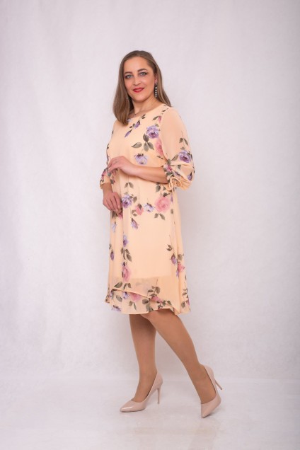 Платье 1161-2 персиковый АСВ
