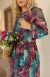 Платье 9568 розово-бирюзовый Amori