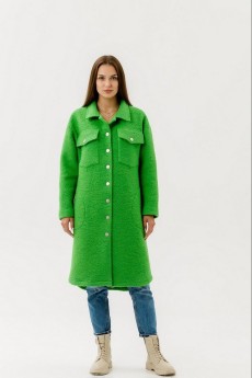 Пальто 1065 зеленый ATELERO