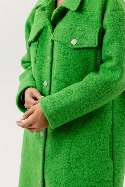 Пальто 1065 зеленый ATELERO