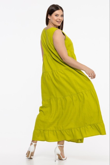 Платье 0959 желто-зеленый AVILA