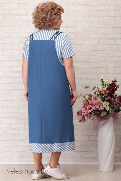 Платье 674 синий Aira-Style