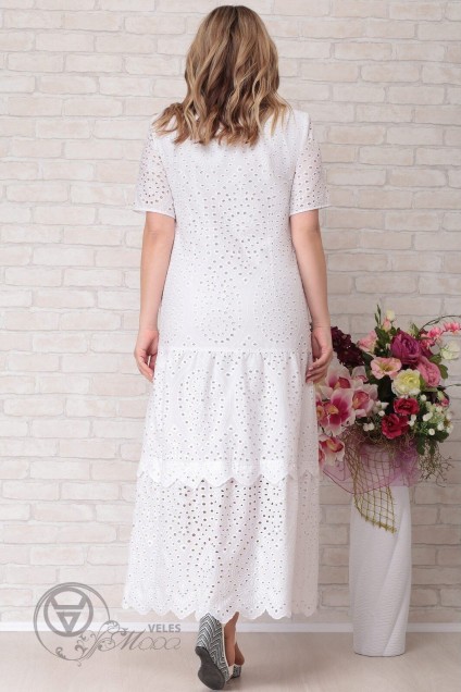 Платье 677 белый Aira-Style