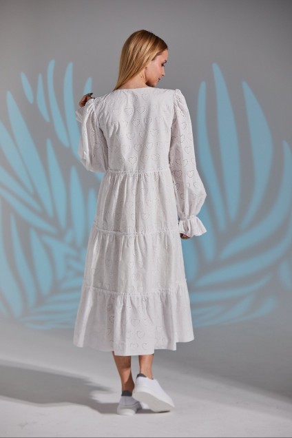 Платье 209 белый AmberA