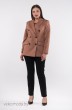 Пиджак 34-24 коричневый Amelia Lux
