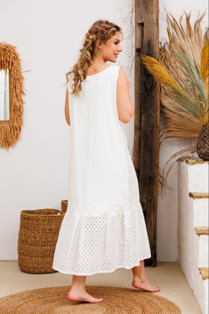 Платье 9729 белый АМУЛЕТ
