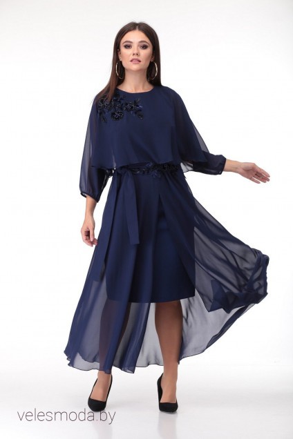 Платье 673 темно-синий ANASTASIA MAK