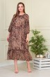 Платье 824 коричневый ANASTASIA MAK