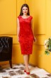 Комплект с платьем 327 черный+красный Anastasia