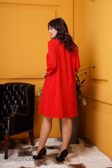 Платье 359 красный Anastasia