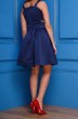 Платье 076А синий Anastasia