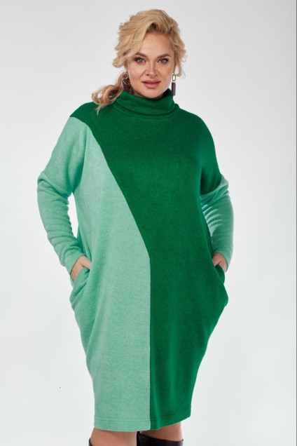 Платье 1041 зелены + лед Anastasia