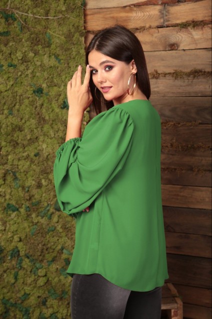 *Блузка 1048 зеленый Anastasia