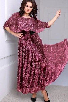 Платье 1066 розовый Anastasia