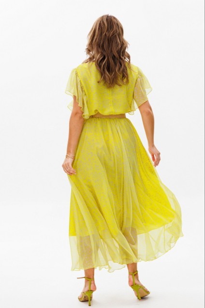 Платье 1085 лимонный Anastasia