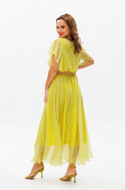 Платье 1085 лимонный Anastasia