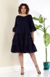 Платье 1103-1 темно-синий Anastasia