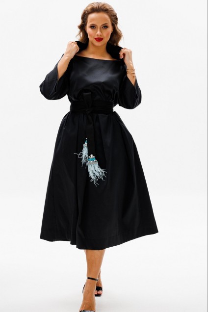 Платье 1105 черный Anastasia