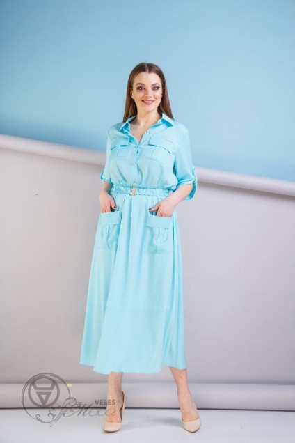 Платье 180 голубой Anastasia