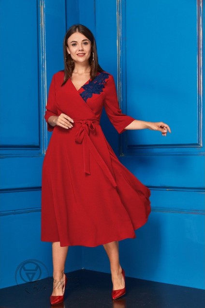 Платье 229 красный Anastasia
