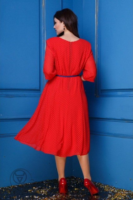 Платье 245 красный Anastasia