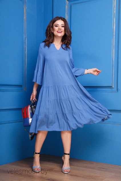 Платье 301 голубой Anastasia