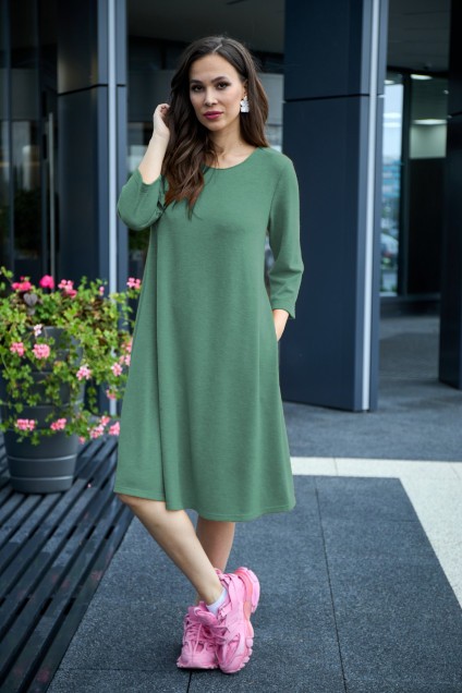 Платье 495 мятно-зеленый Anastasia