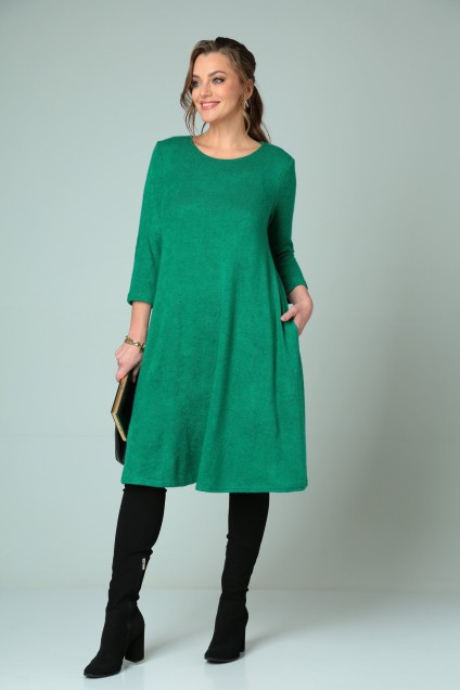 Платье 495 ярко-зеленый-1 Anastasia