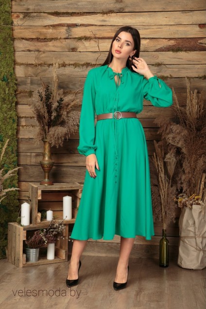 Платье 503 зеленый Anastasia