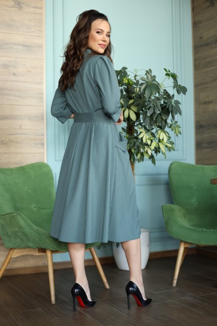Платье 669-1 хвойно-зеленый Anastasia