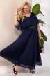 Платье 887 темно-синий + тонкий Anastasia