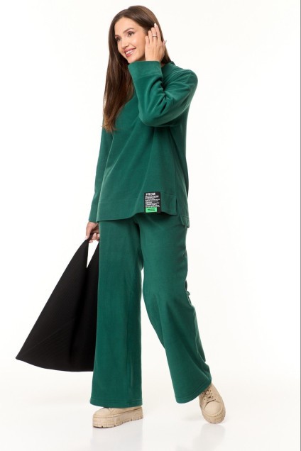 Спортивный костюм 939-1 темно-зеленый Anastasia