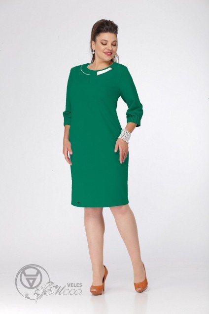 Платье 348 зеленый Angelinа
