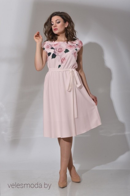 Платье 359 розовый Angelinа