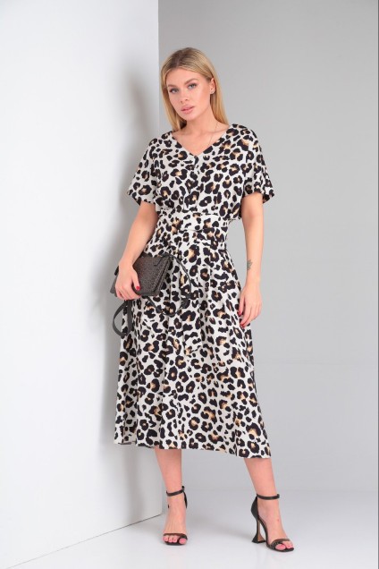 Платье 009 леопард Andrea Fashion