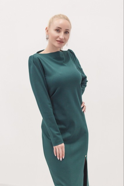 Платье 2267 темно-зеленый Andrea Fashion