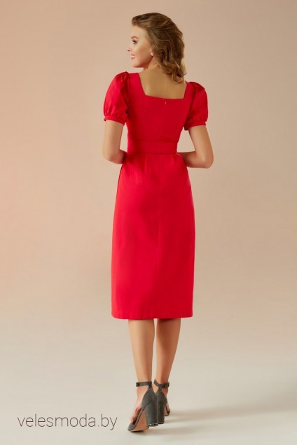 Платье   014 красный  Andrea Fashion
