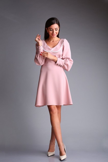 Платье 167 розовый Andrea Fashion