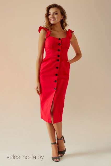 Платье   002 красный Andrea Fashion