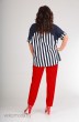 Костюм брючный 00165 красные брюки Andrea Style