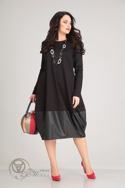 Платье 0045 черный Andrea Style