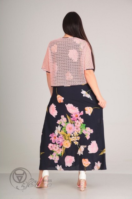 Комплект с платьем 0057 розовое болеро Andrea Style