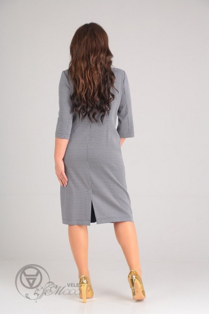 Платье 0080 серый Andrea Style