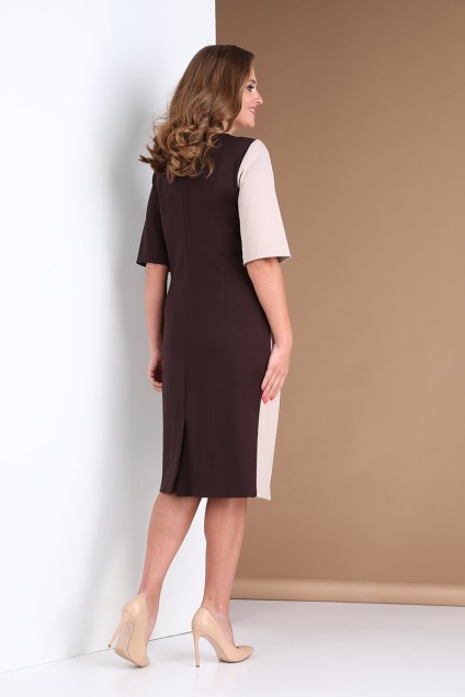 Платье  0391 коричневый Andrea Style