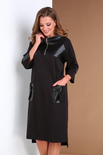 Платье 0401 черный Andrea Style