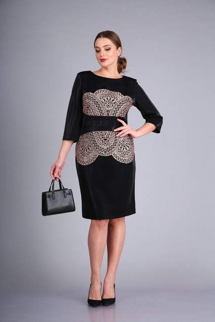 Платье  0424 черный Andrea Style