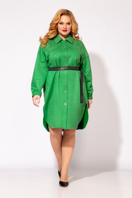Платье 2225 зеленый Andrea Style