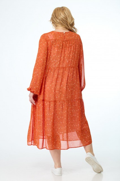Платье 1034 оранжевый Anelli