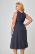 Платье 1055-1 синий + горох Anelli