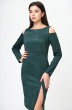 Платье 1182 бутылочно-зеленый Anelli